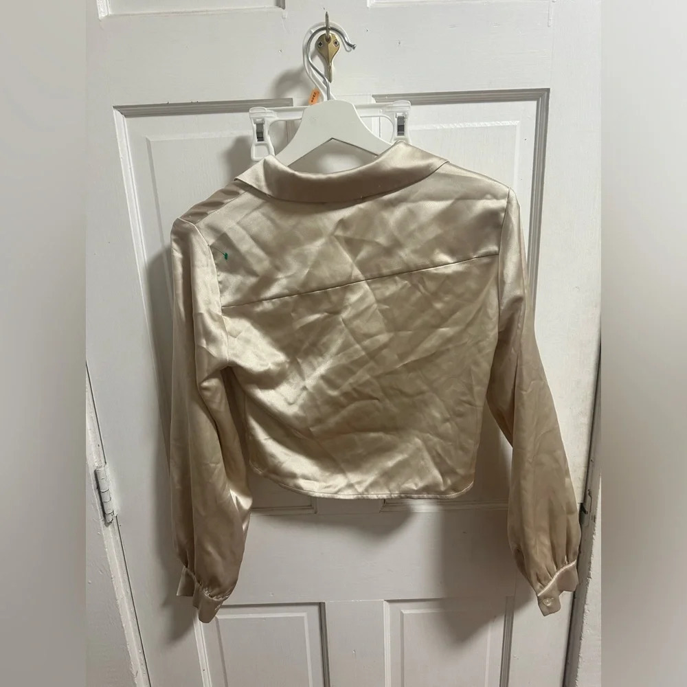 NWOT RO&DE gathered blouse Size S - Picture 3 of 3